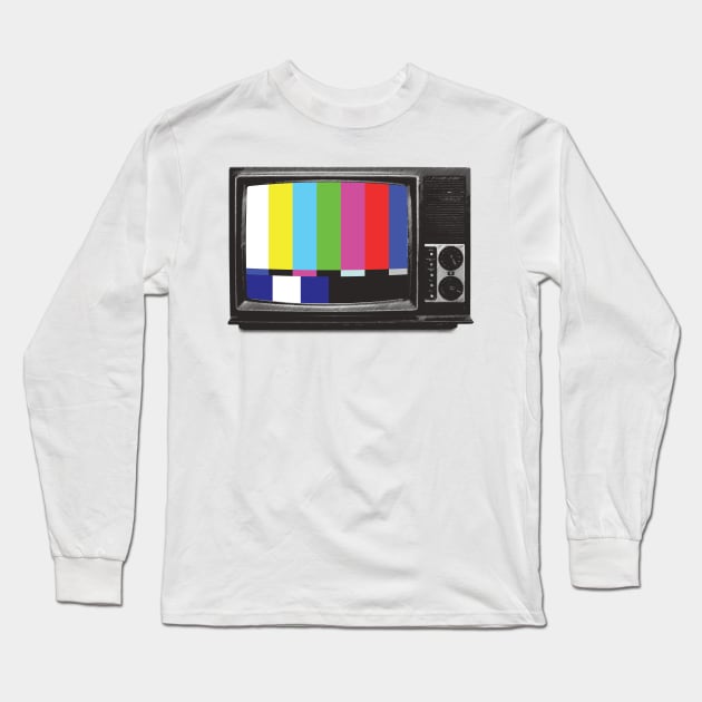 RETRO TV Long Sleeve T-Shirt by madeinchorley